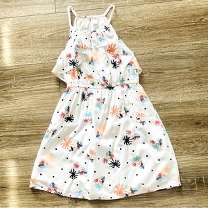 Old Navy Palm Tree Print Dress Girls Size 8